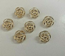 Clear & Gold Rose Patterned