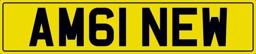Amg new number plate am61 - plate,