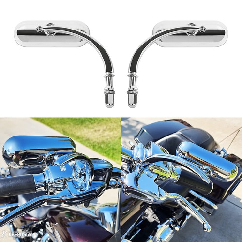 Chrome side mirrors - chrome, oval