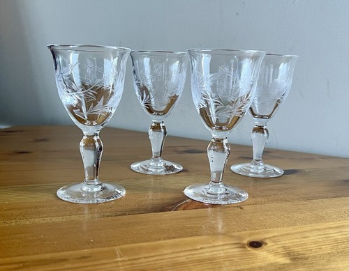 Antique vintage sherry glasses - vintage,