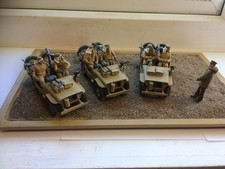 1/35 WW2 SAS DESERT RAIDERS THREE VEHICLES AND COMMANDER DIORAMA