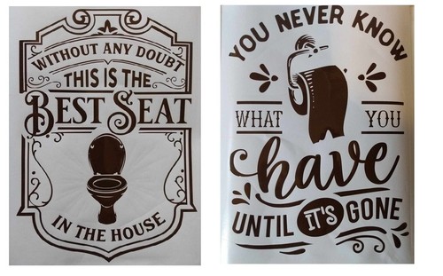 Vinyl decal bathroom - vinyl,