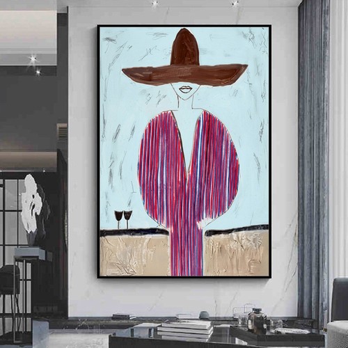 Large handpainted figure oil - large,