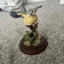 Royal Doulton Hand-Made Sculpture Blue Tit Bird  