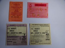 4 Liverpool Ticket Stubs - Cup