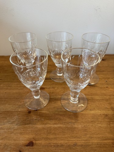 Vintage cut crystal stem - cut,