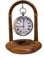 Antique 925 Silver Roman Numerals Sub Seconds Swing Out Cased Pocket Watch