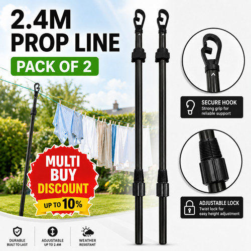 Extending clothes prop - 2,