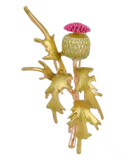 Scottish thistle brooch - thistle, 10%