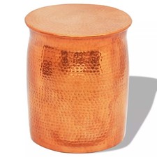 Hammered Aluminium Stool End