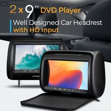2x 9" Dual Screen Car Pillow