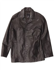 MATINEE Mens Leather Jacket UK 36 Small Black Leather BB01