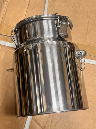 Stainless steel milk churn - stainless,