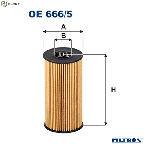 Oil filter 666 for - oe,