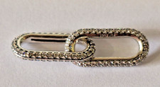 Genuine Pandora ME Styling Pave Double Link. Silver.