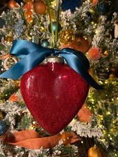 Crackle Glass Heavy Heart