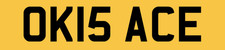 OK NUMBER PLATE PRIVATE