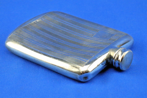C20th pewter hip - c20th, flask