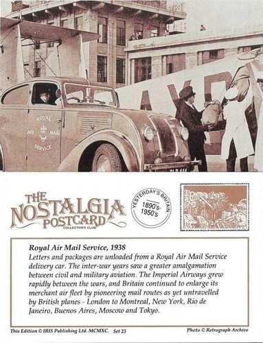 Postcard royal mail air - royal,