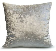 crushed velvet cushion cover or cushions Large Plain  21x21" or 17x17" 23"x23"