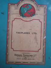 EXTREMELY RARE PRE WW2 METAL AVIATION TAXIPLANES LTD MAP BRISTOL AEROPLANE CO