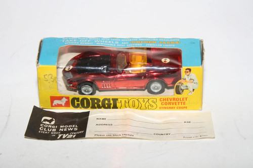Corgi 300 chevrolet corvette - chevrolet,