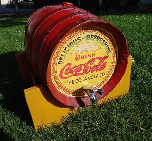 Coca cola barrel decoration - cola,