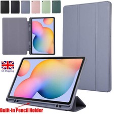 For Samsung Galaxy Tab S6 Lite 10.4" Smart Leather Cover Flip Case With Pen Slot