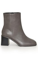 Evans Faux Leather Block Heel