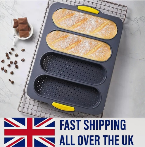 4slot baguette pan silicone - baguette,