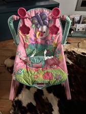 Fisher-Price Baby Bouncer Chair with Vibrating Seat and Toy Rail