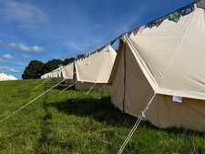 Used Ex Hire Bell Tents - 4m, 5m, 6m and 7m Cotton Canvas Camping Tent