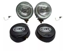 BLACK BODY CHROMED RIM SPOT LIGHTS WHITE CLEAR LENS FOR BMW MINI COOPER S SPORT