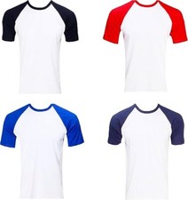Men's Premium Quality Cotton Half Sleeve T-Shirt Raglan Top Man Tee Shirt