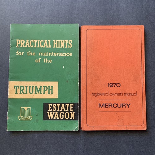 Vintage car manuals 1970 - car, manuals: