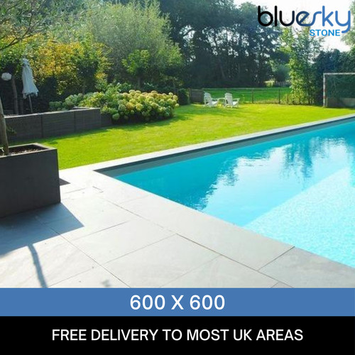 Black slate paving patio - paving,