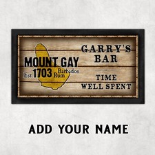 Personalised Mount Gay Bar