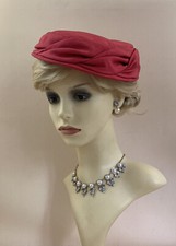Vintage 1950s Red Faux Silk