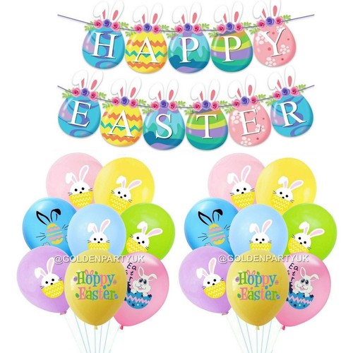 Happy easter latex balloons - happy,