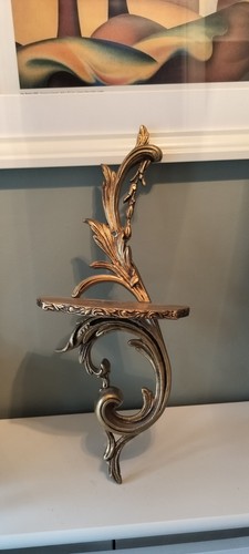 Ornate vintage gold metal wall - ornate,