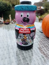 Liquorice Allsorts Bertie Bassett Plastic Container. Empty .