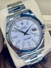 Rolex Datejust ii 41mm Stainless Steel - Model 116300 - White Dial 