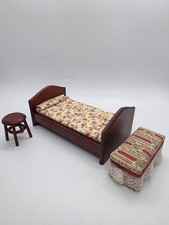 Vintage Victorian Style Dollhouse Single Bedroom Furniture 1:12 Scale