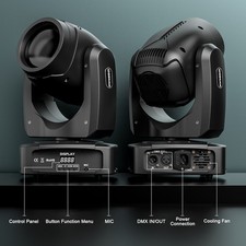 200W 18Prism LED Moving Head Light GoBo RGBW  DMX DJ Disco Stage Lights