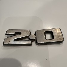 Ford Cortina Genuine 2 litre ‘2.0’ Boot Badge Metal