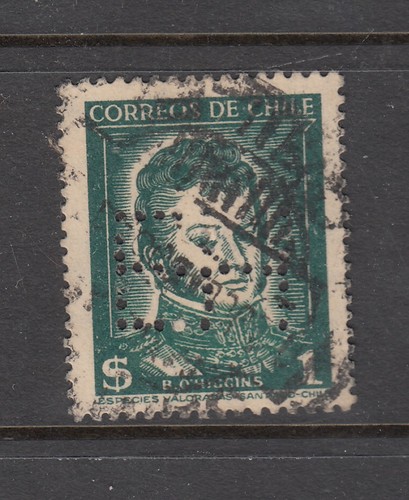 Chile perfinned stamp e h - perfinned, stamp,