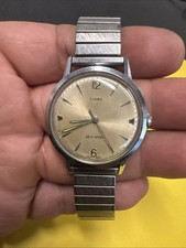 Vintage 60s Timex Viscount Watch Men Automatic Self Wind Rare Crosshair Dial