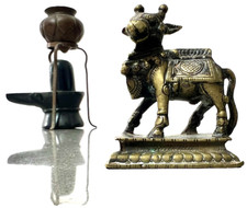 Antique bronze nandi - antique,