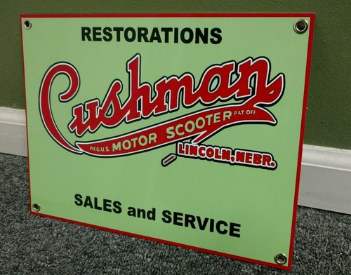 Cushman scooter sign