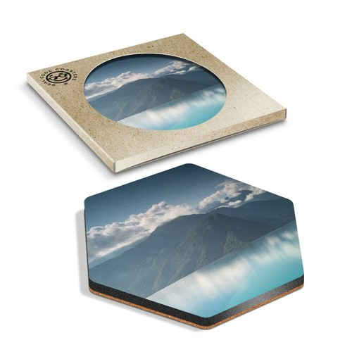 Hexagon coaster mountain - hexagon,